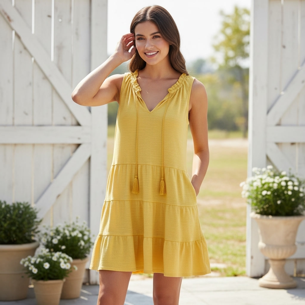 Max Studio Yellow Dress